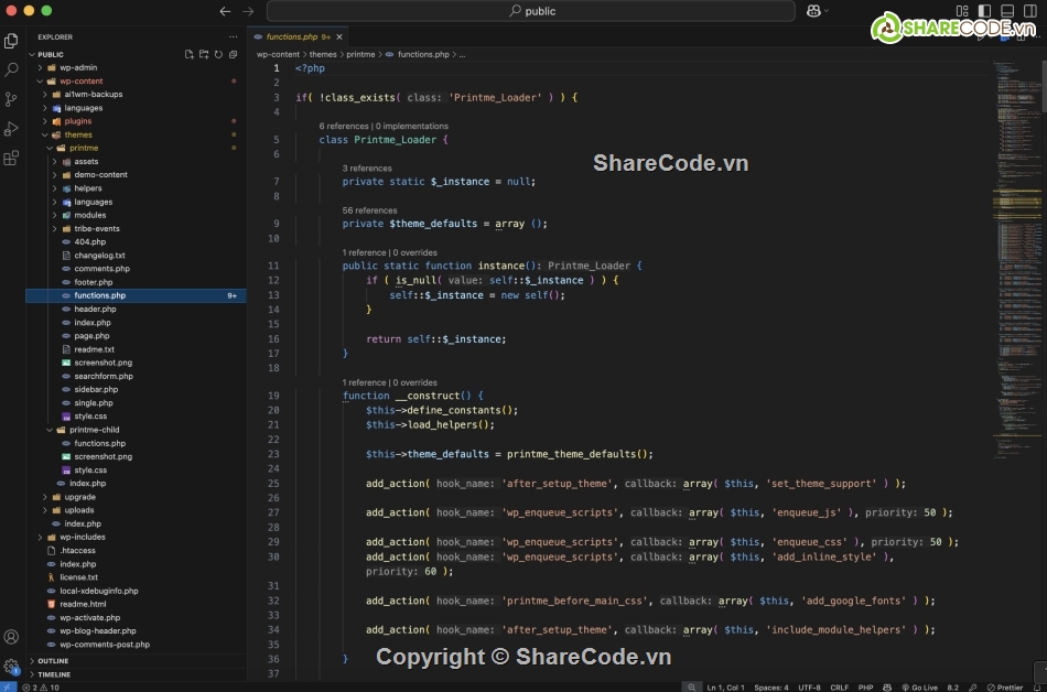 Theme WordPress,source code web in ấn,web công ty in ấn,dịch vụ in ấn,website in ấn